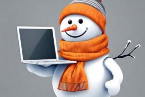 Schneemann mit KI generiert